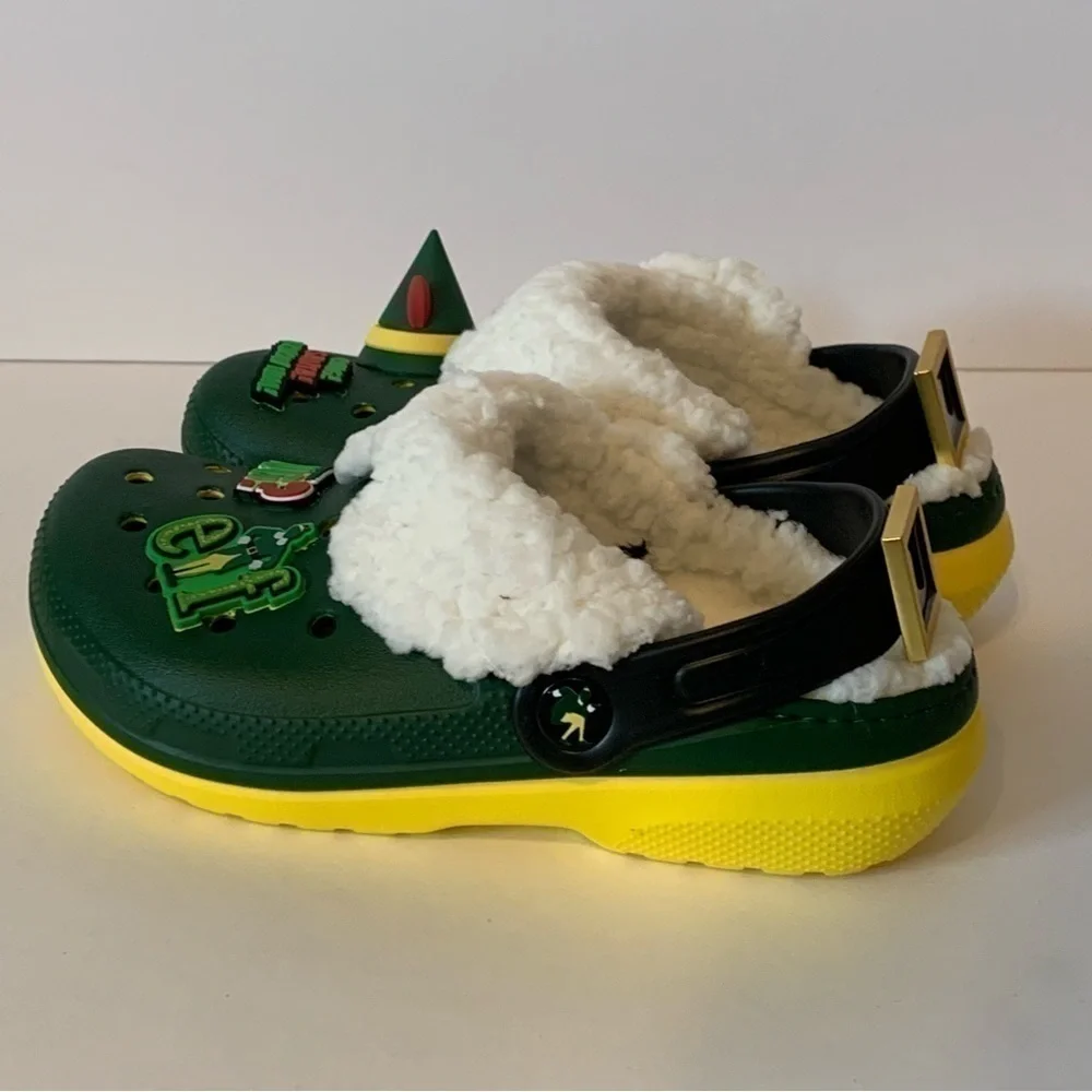 NWT. CROCS X ELF Classic Lined Clog Shoes